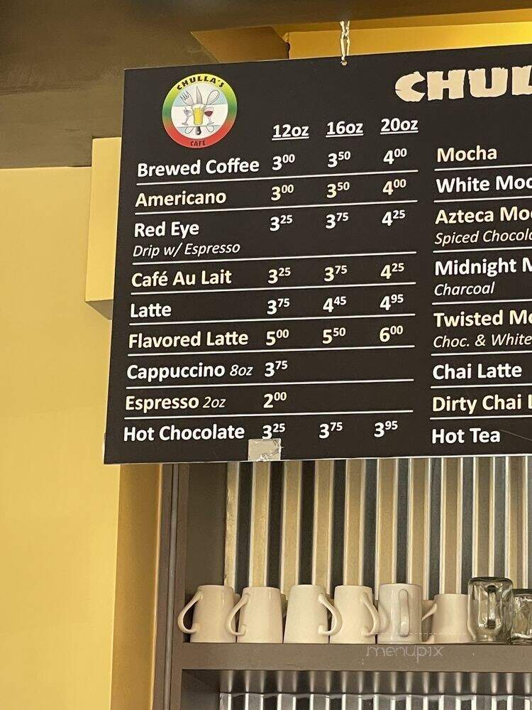 Chulla's Cafe - North Highlands, CA menu_pic