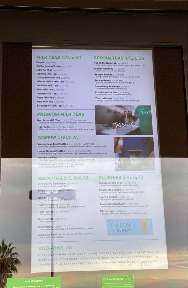 Tastea - Garden Grove, CA menu_pic
