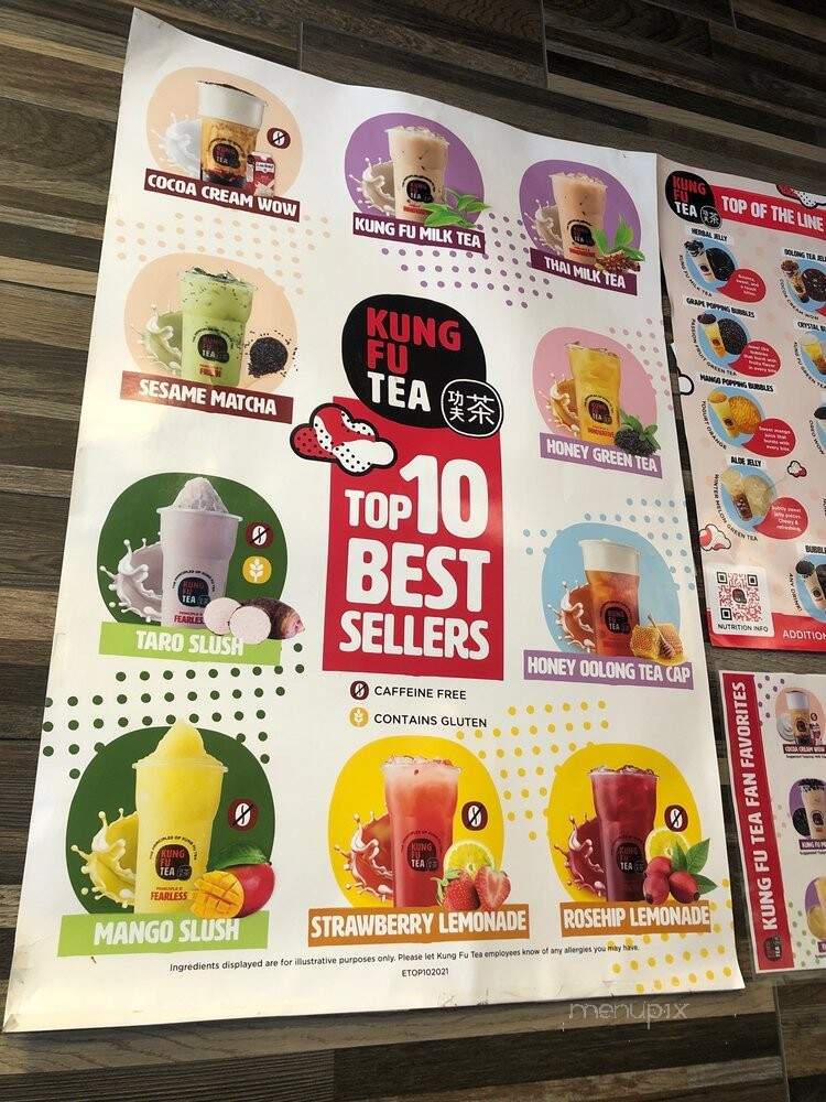 Kung Fu Tea - Savannah, GA menu_pic