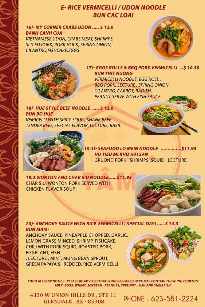 MyCorner VietNamese Cuisine - Glendale, AZ