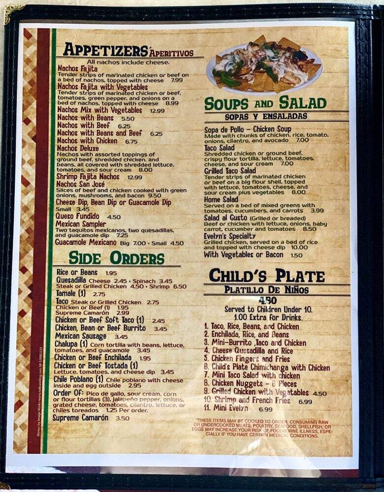 San Jose Authentic Mexican Restaurant & Bar - Oxford, MS menu_pic