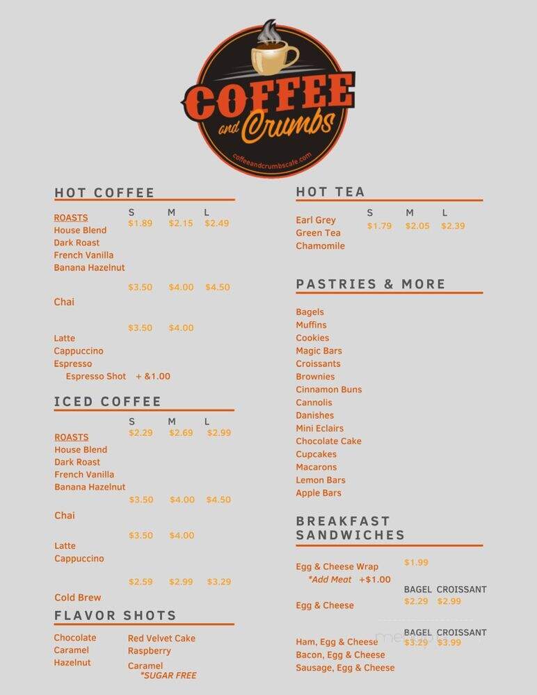 Coffee and Crumbs - Cranston, RI