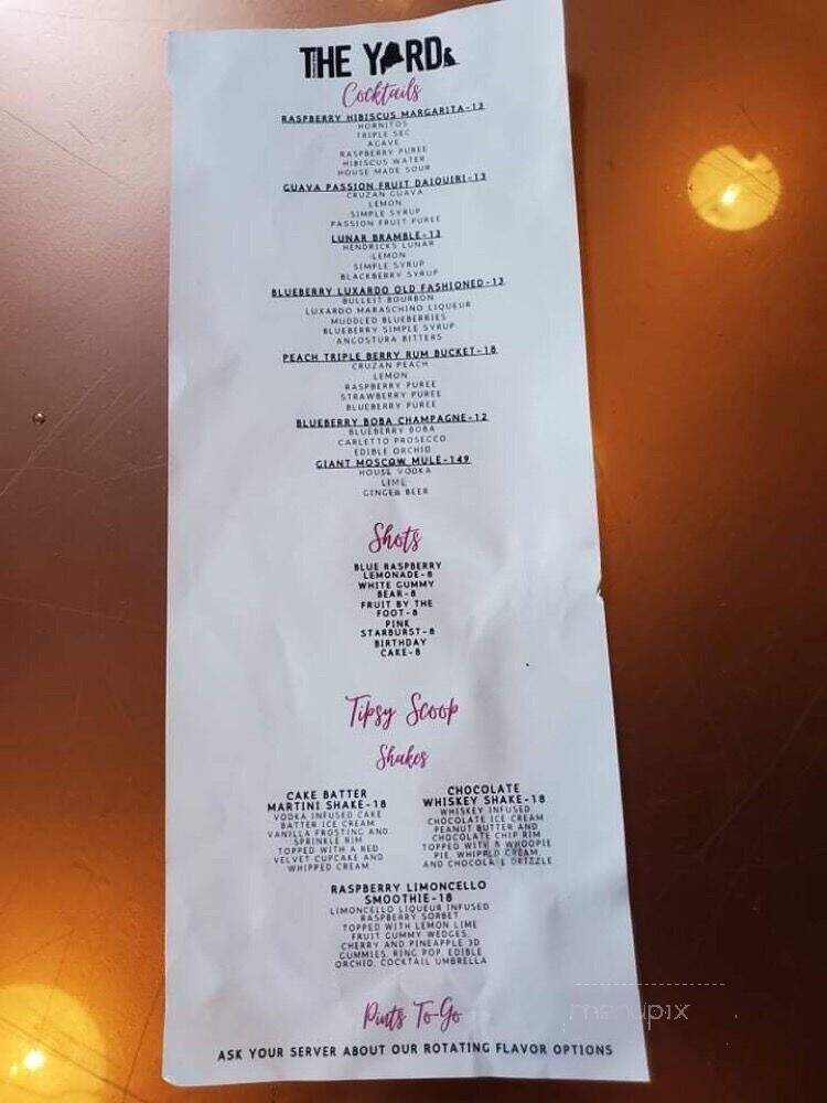 The Yard - Portland, ME menu_pic