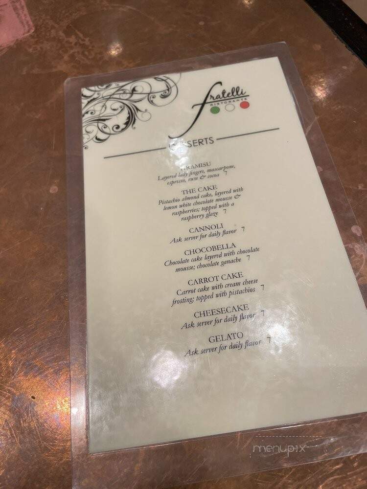 Fratelli - Sandy, UT menu_pic