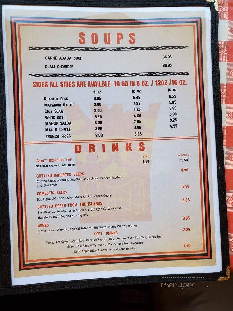 Maui Wowie Burgers & Brews - Victorville, CA menu_pic