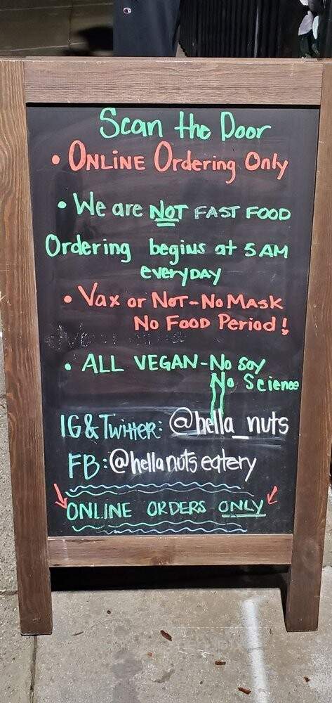 Hella Nuts - Oakland, CA menu_pic