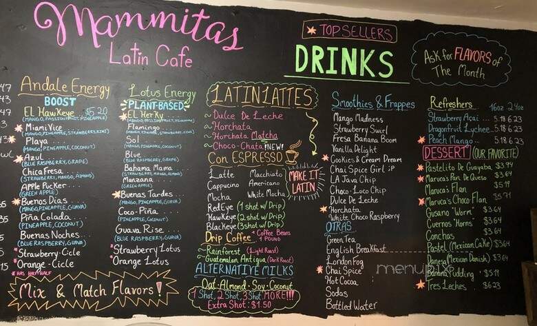 Mammitas Coffee - Iowa City, IA menu_pic