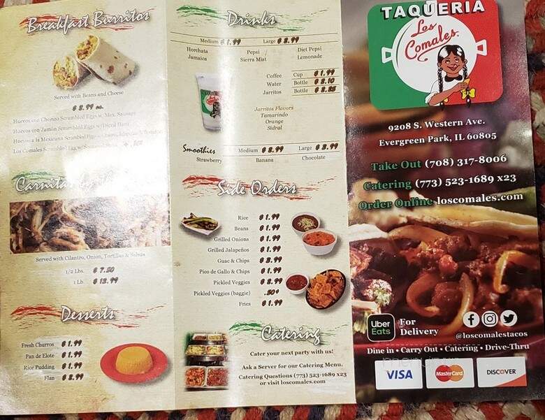 Taqueria Los Comales - Evergreen Park, IL menu_pic
