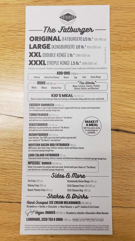 Fat Burger - Hesperia, CA menu_pic