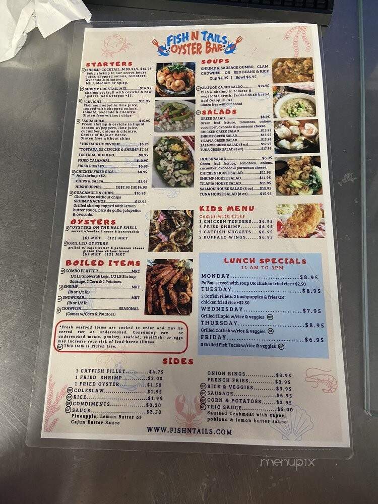 Fish N Tails - Dallas, TX menu_pic