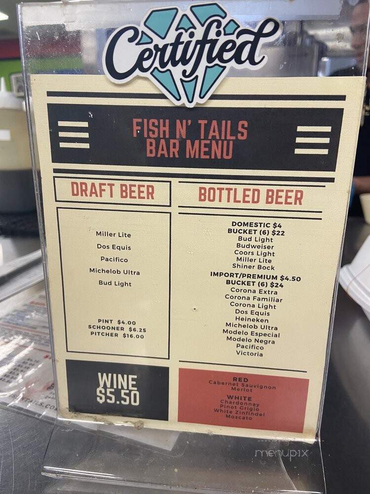 Fish N Tails - Dallas, TX menu_pic
