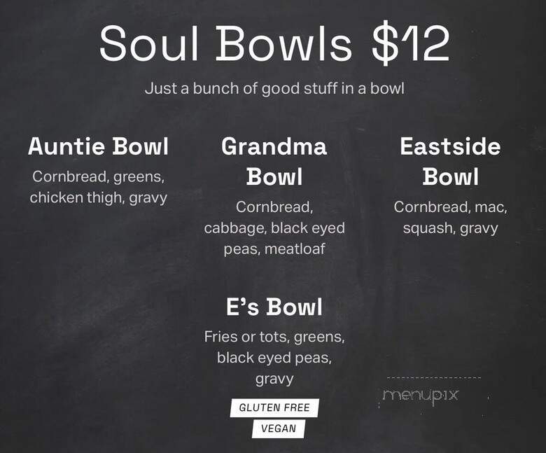 Erica's Soul Food - Portland, OR menu_pic