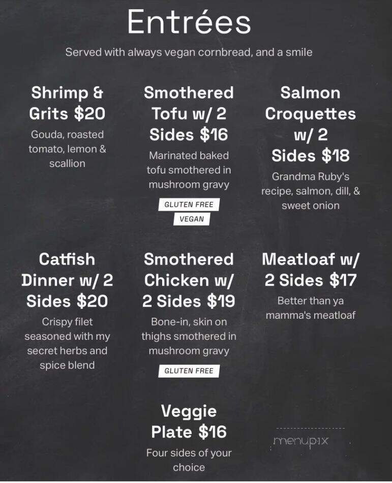 Erica's Soul Food - Portland, OR menu_pic