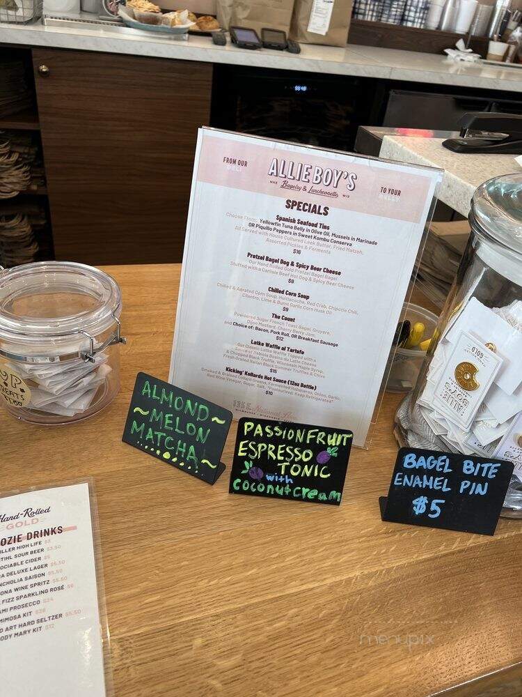 Allie Boy's Bagelry & Luncheonette - Milwaukee, WI menu_pic