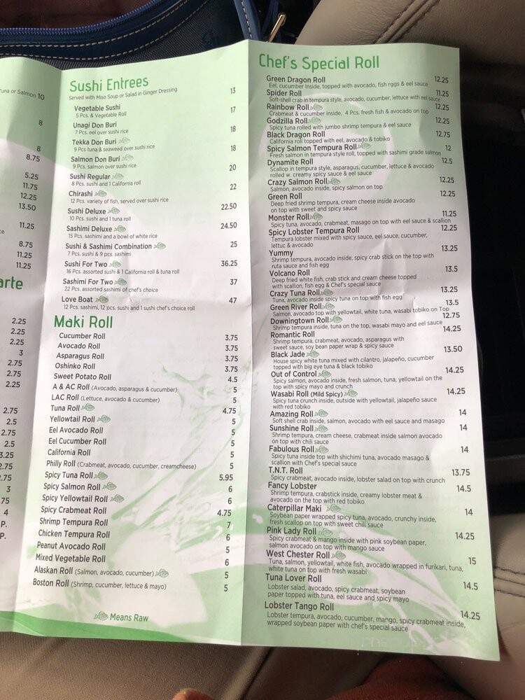 Wasabi 3 - Kennett Square, PA menu_pic