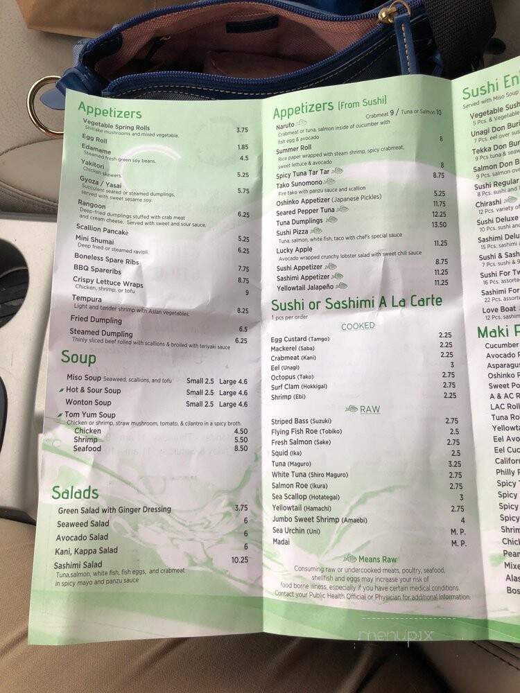 Wasabi 3 - Kennett Square, PA menu_pic