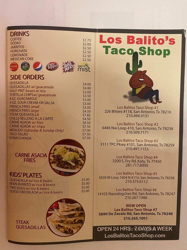 Los Balito's Taco Shop - San Antonio, TX