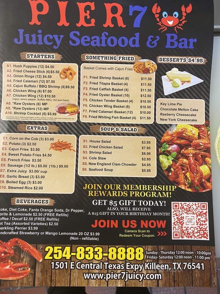 Pier 7 Juicy Seafood & Bar - Killeen, TX