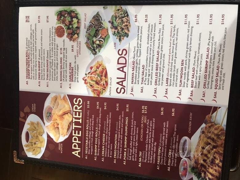 Ponsawan Thai Cuisine - Thornton, CO menu_pic