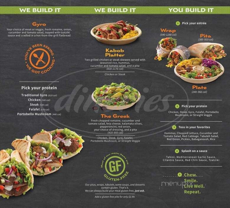 Garbanzo Mediterranean Fresh - Boston, MA menu_pic