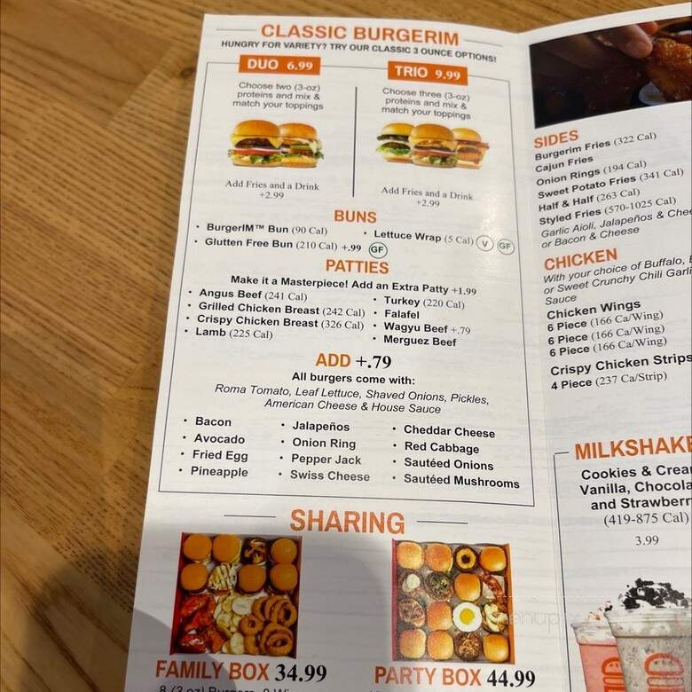 BurgerIM - Antelope, CA menu_pic