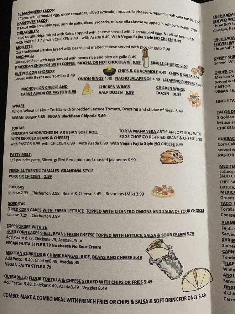 El Taco Chico - Oak Park, CA menu_pic