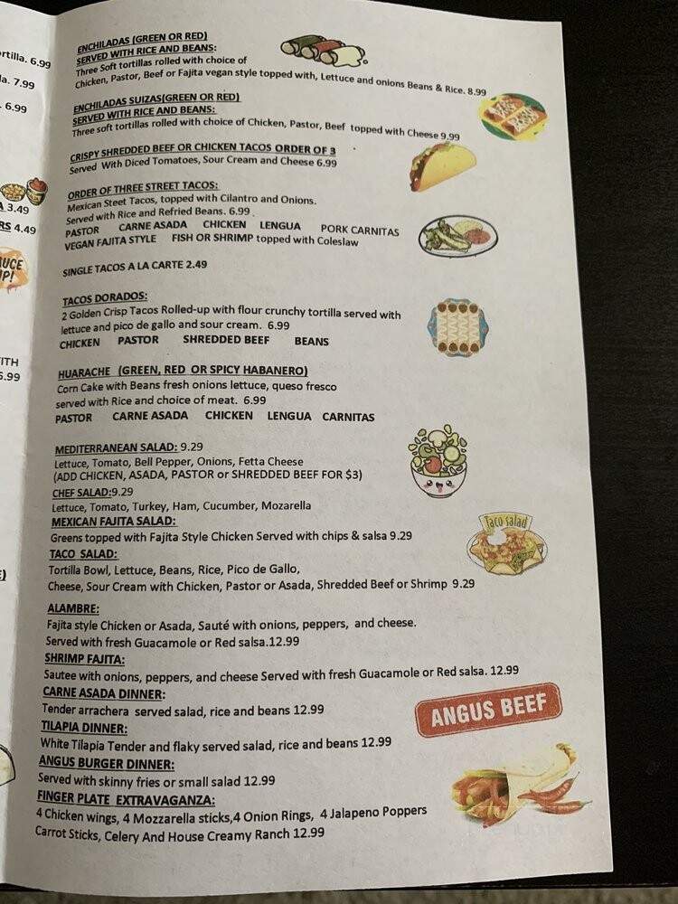 El Taco Chico - Oak Park, CA menu_pic
