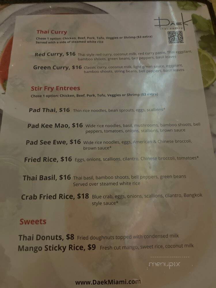 Daek - Miami, FL menu_pic