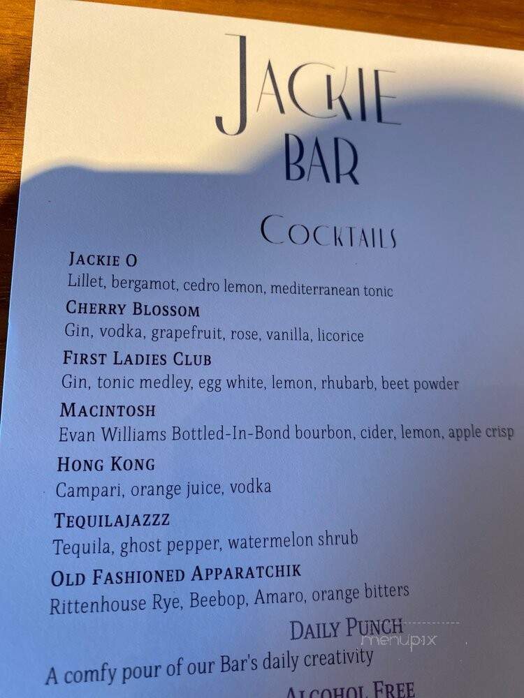 Jackie - Washington, DC menu_pic