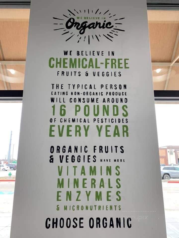 Clean Juice - Frisco, TX menu_pic