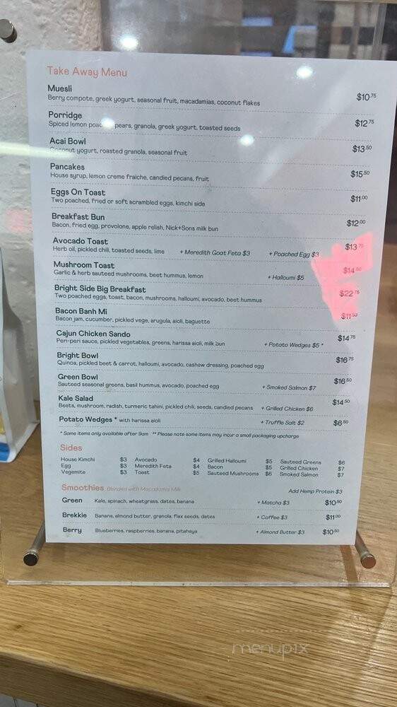 Bright Side - Brooklyn, NY menu_pic