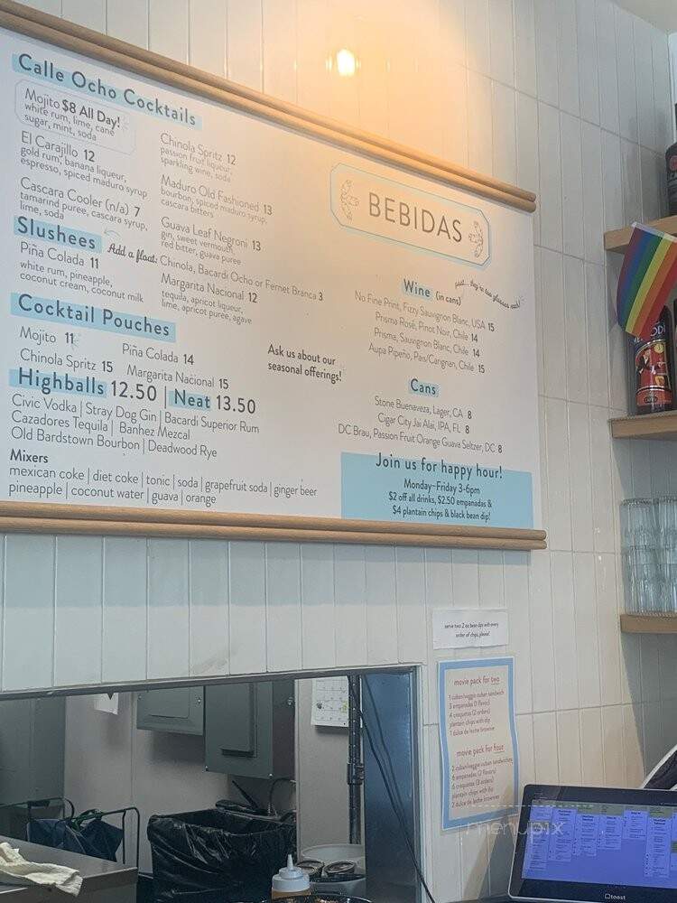 Colada Shop - Washington, DC menu_pic
