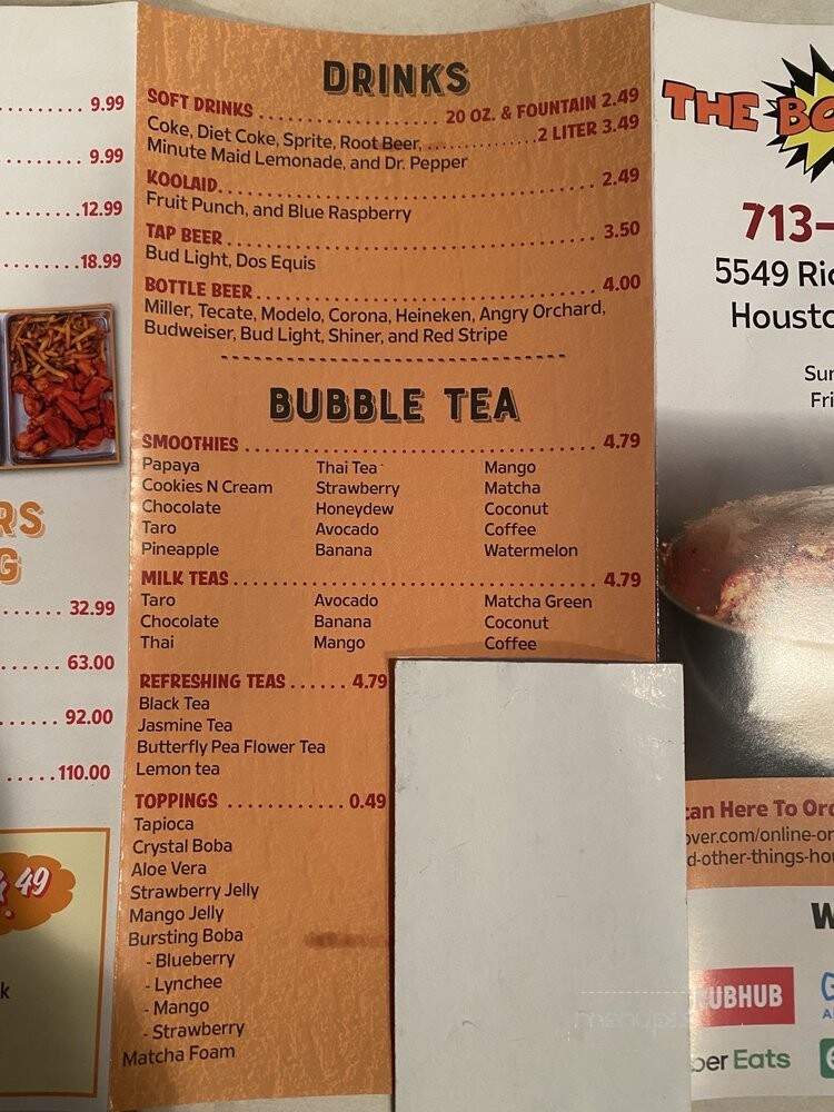The Bomb Wings - Houston, TX menu_pic