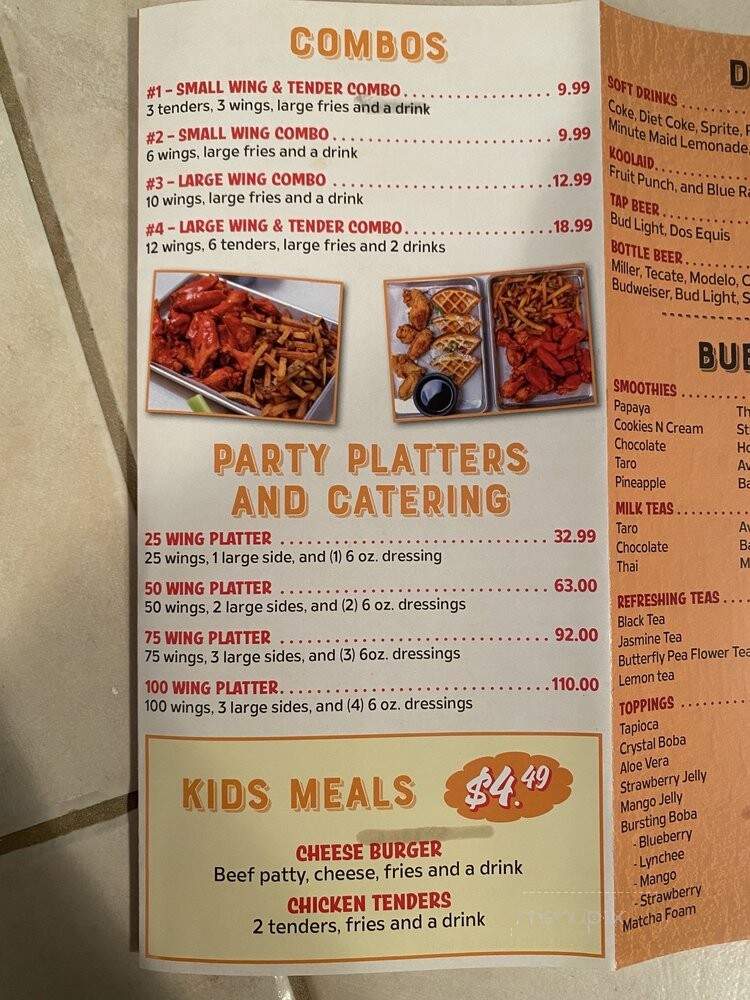 The Bomb Wings - Houston, TX menu_pic