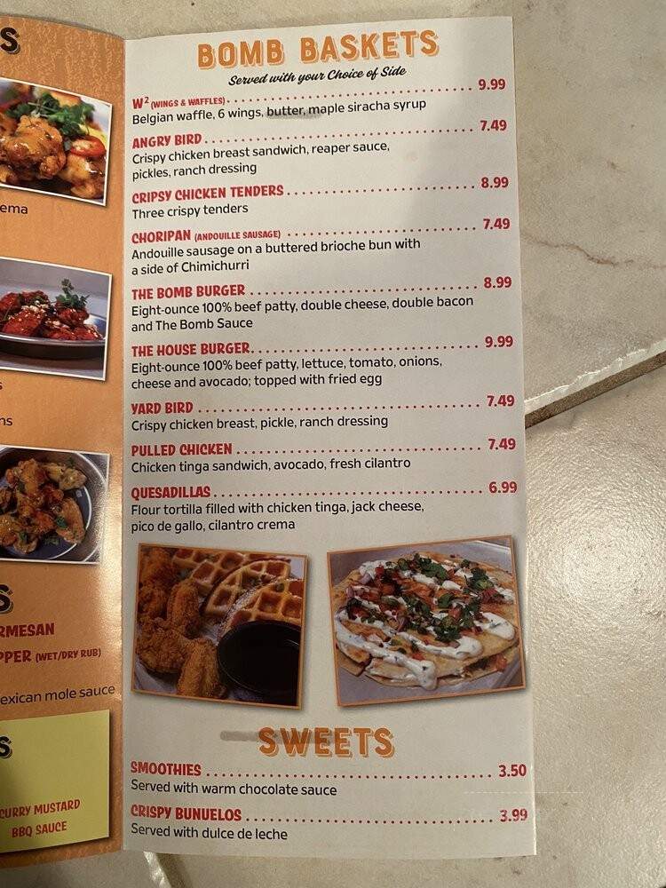 The Bomb Wings - Houston, TX menu_pic