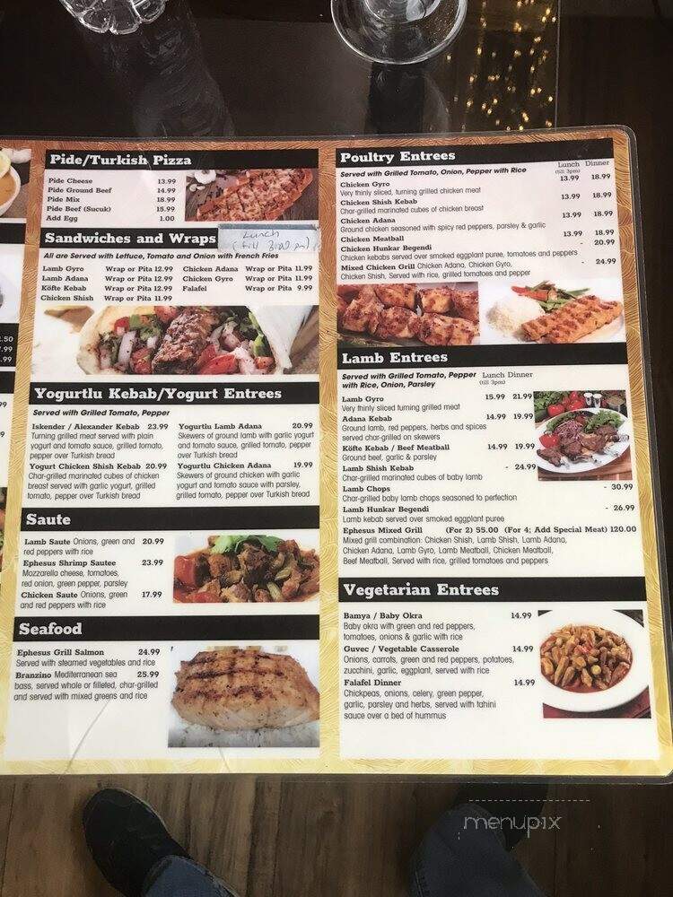 Ephesus Grill - Glendora, NJ menu_pic