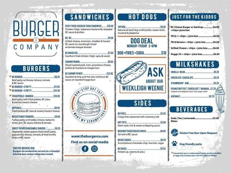 Burger & Company - Old Hickory, TN menu_pic