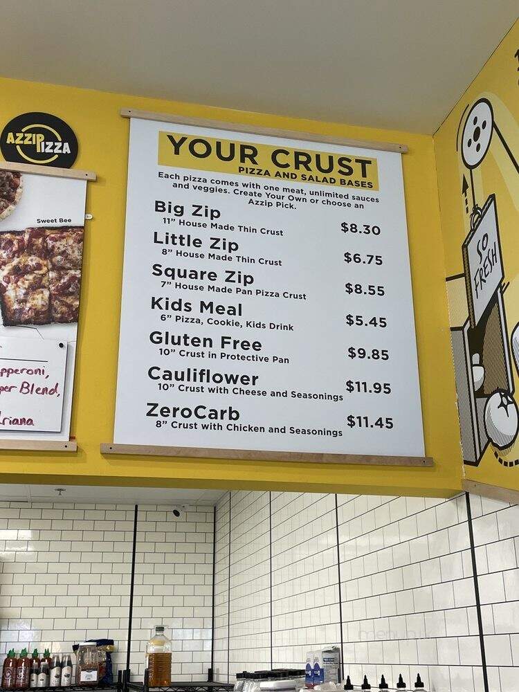 Azzip Pizza - Indianapolis, IN menu_pic