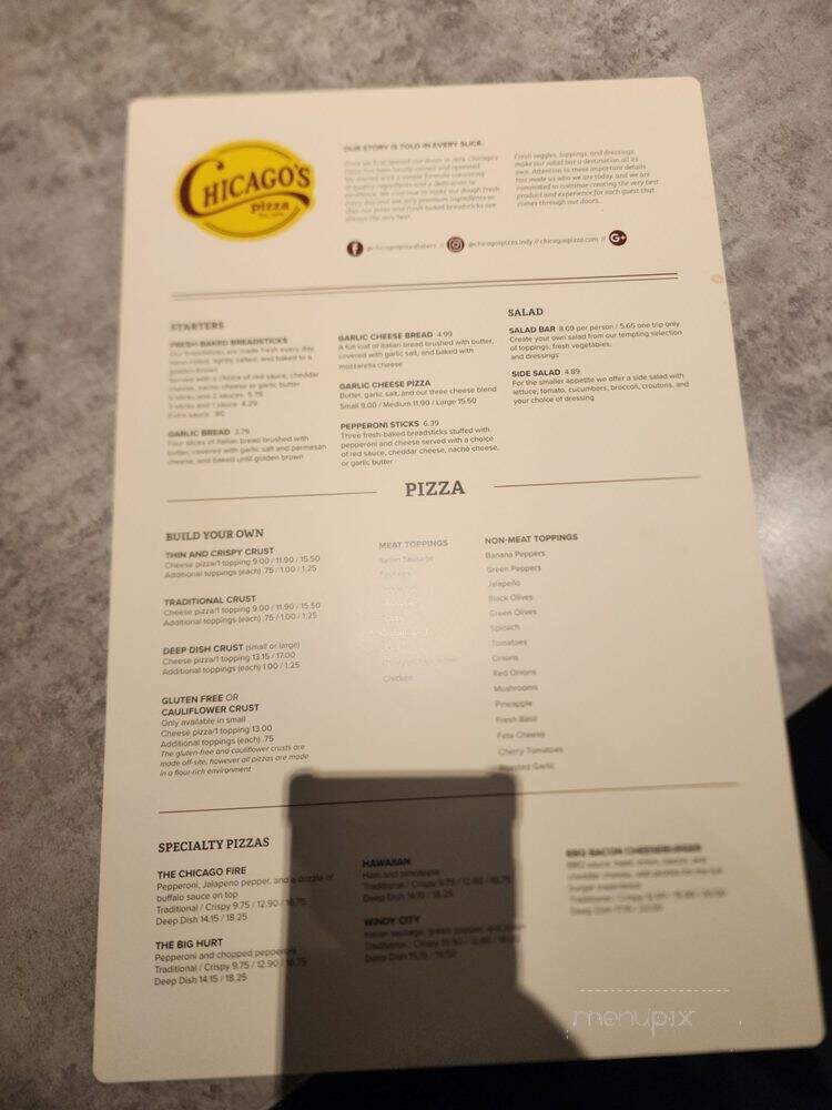 Chicago's Pizza - Fishers, IN menu_pic