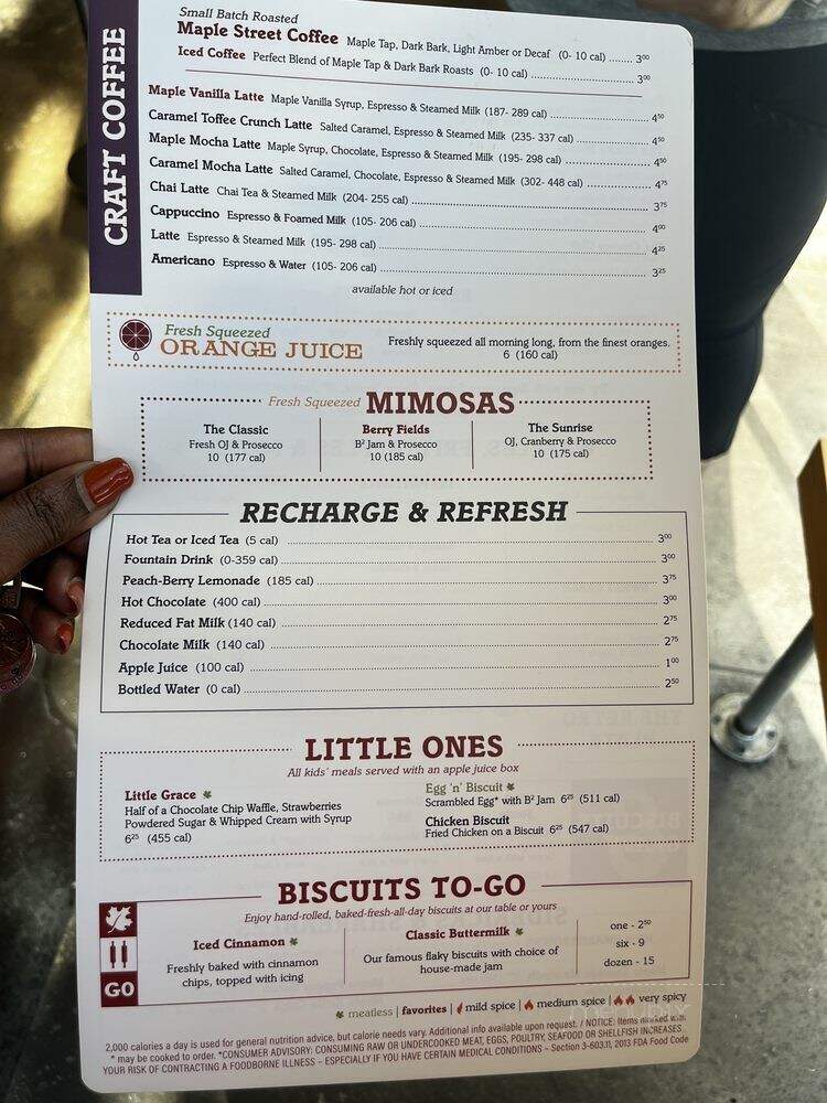 Maple Street Biscuit Company - Charlotte, NC menu_pic