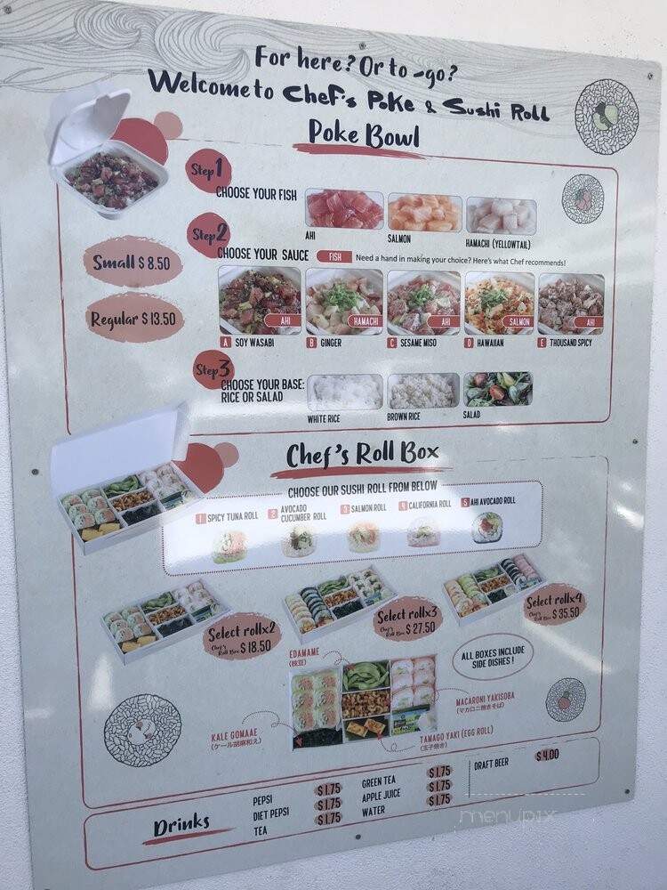 Chef's Poke & Sushi Roll - Honolulu, HI