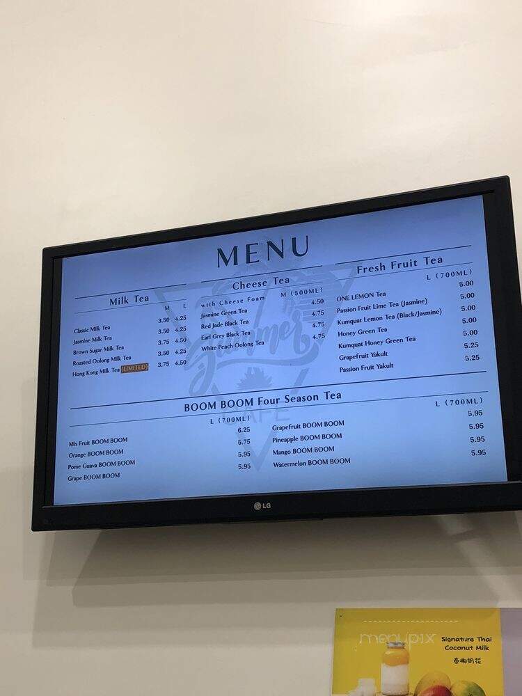 Summer Cafe - Honolulu, HI menu_pic