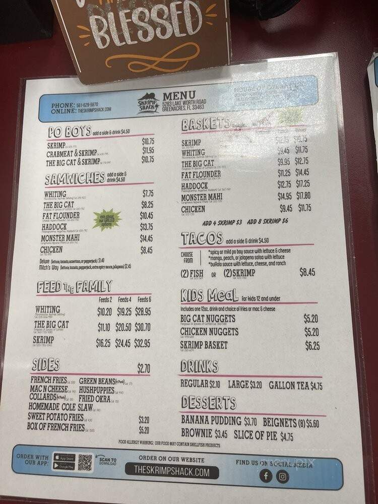 Skrimp Shack Greenacres - Greenacres, FL menu_pic