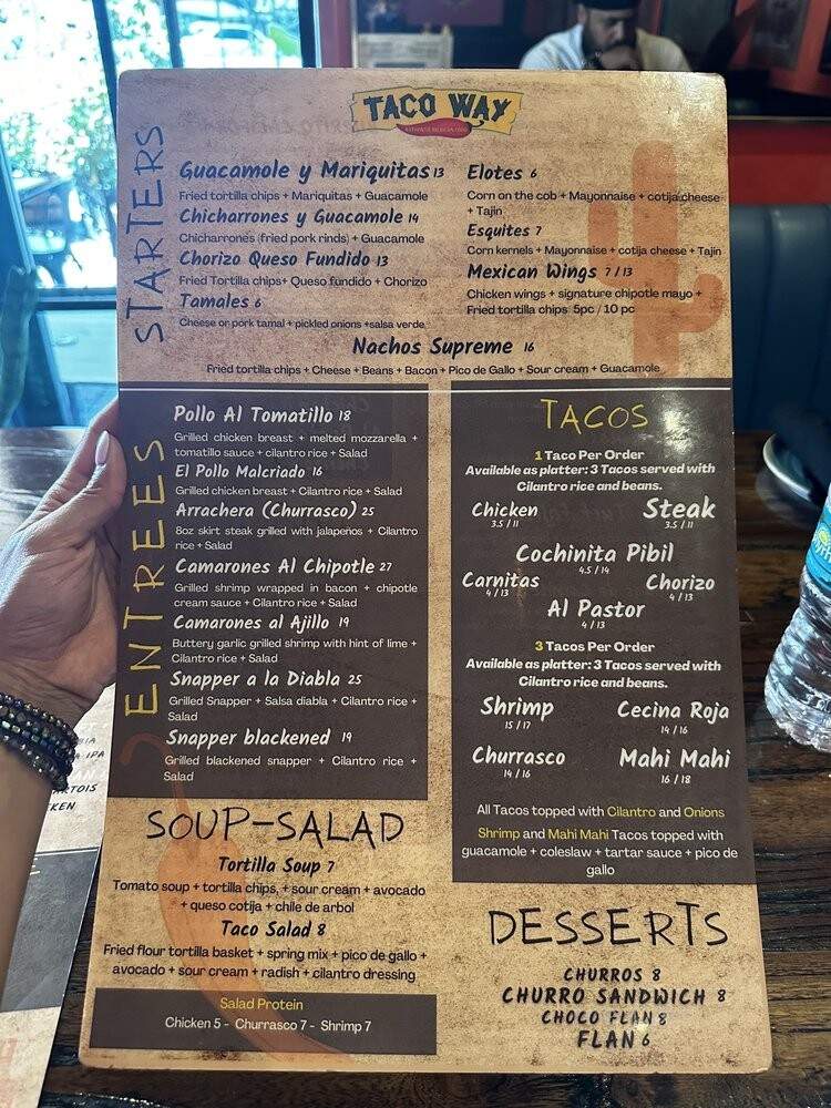Taco Way - Miami, FL menu_pic