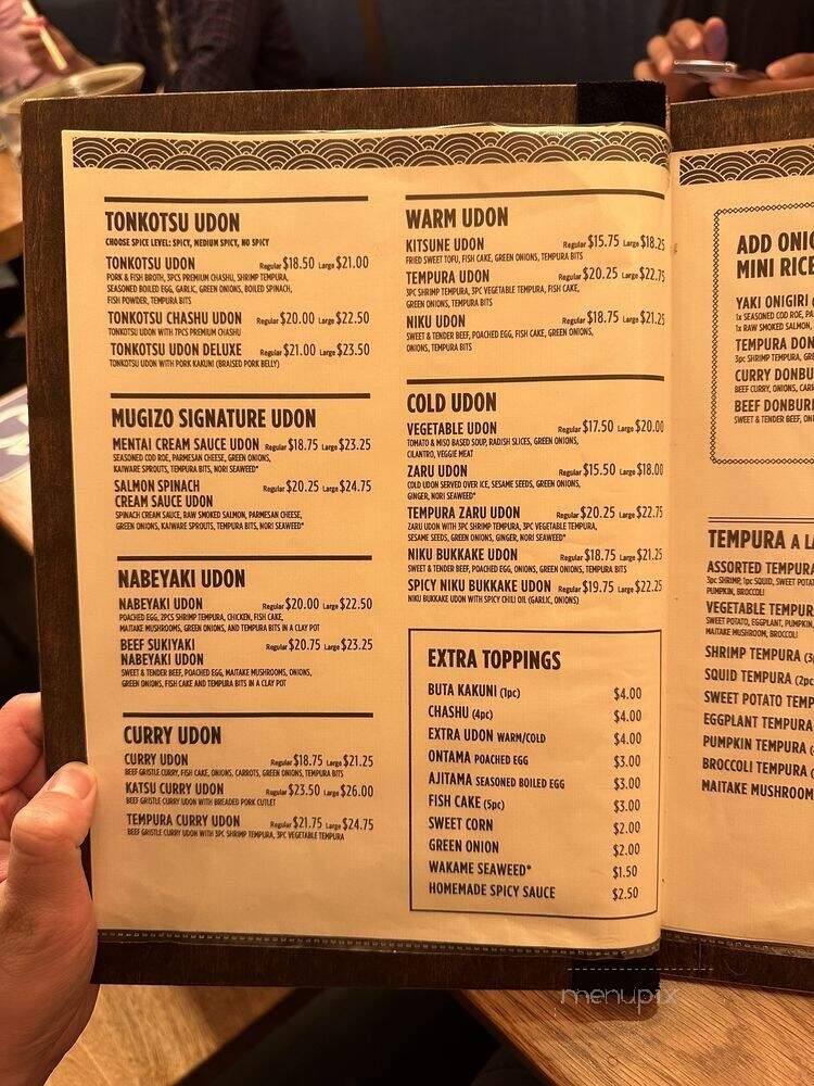 Udon Mugizo - Mountain View, CA menu_pic