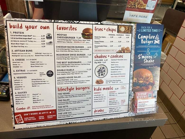 MOOYAH Burgers, Fries & Shakes - Brentwood, TN menu_pic