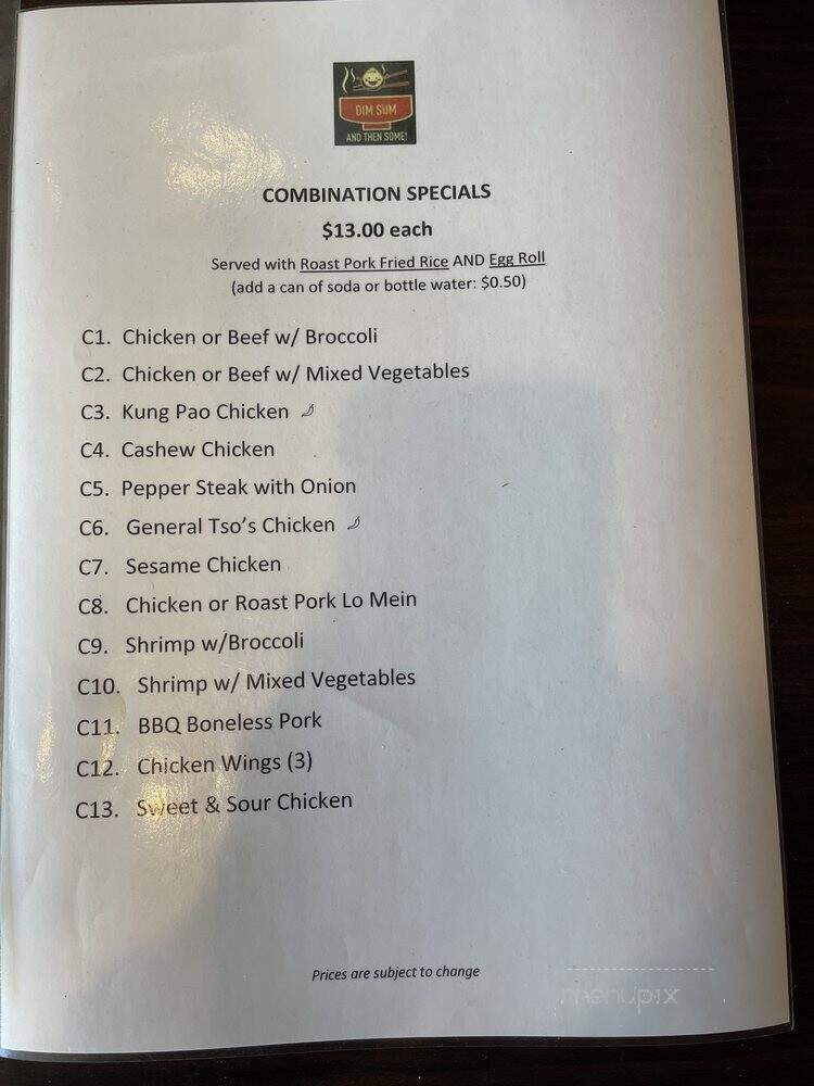 Dim Sum and Then Some - Ventnor City, NJ menu_pic