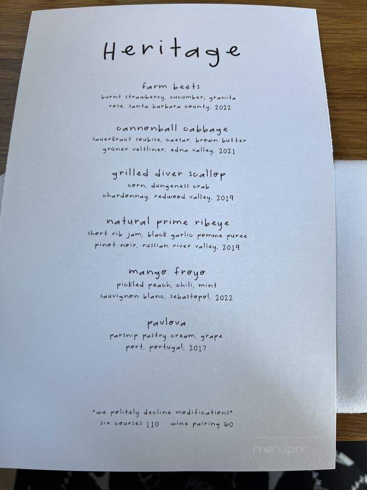 Heritage Sandwich Shop - Long Beach, CA menu_pic