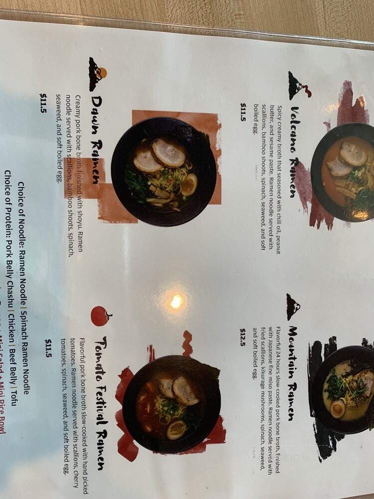 Okami Ramen - La Verne, CA menu_pic