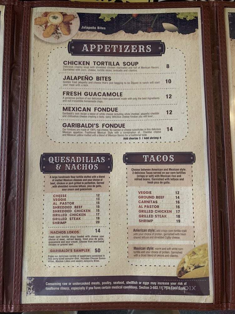 Garibaldi's Fine Mexican Cuisine - Davie, FL